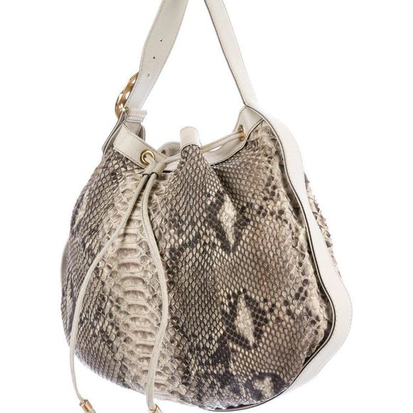 Gucci Tawny Python Interlocking Shoulder Bag